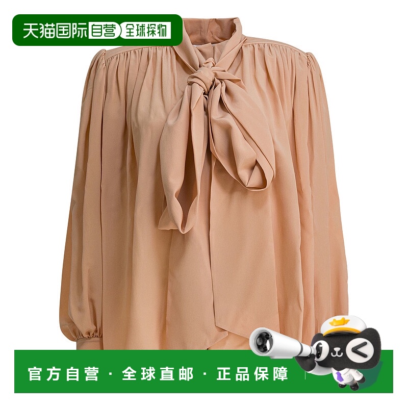 1h可退 香港直邮Chloe 蔻依 女士 宽松款褶皱衫 CH25WHT05005长袖