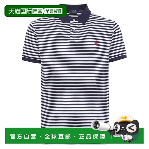 香港直邮Polo Ralph Lauren Polo 拉夫 劳伦 男士 短袖条纹 Polo