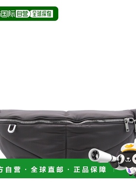 1h可退 香港直邮Moncler 盟可睐 女士 深灰色腰包 MU01F5M01M8567