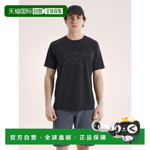 自营1h可退 欧洲直邮Arcteryx始祖鸟 Cormac男士黑色聚酯纤维Logo