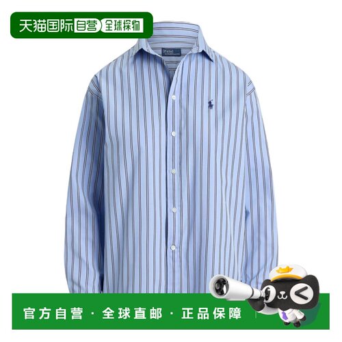 1h可退 香港直邮polo ralph lauren 女士 条纹衬衫 26FW