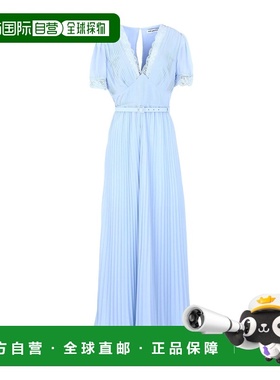 香港直邮Self-Portrait 女士 长款连衣裙 blue蓝色 舒适时尚
