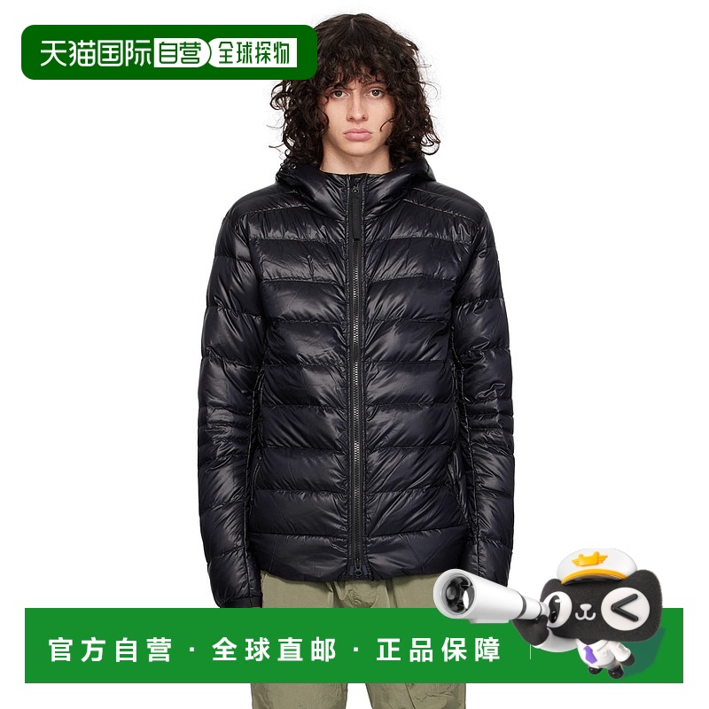 香港直邮Canada Goose 加拿大鹅 男士 黑色黑标系列 Crofton 羽绒
