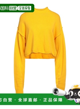 香港直邮Sportmax 斯宝麦斯 女士 毛衣 yellow 黄色羊绒舒适时尚