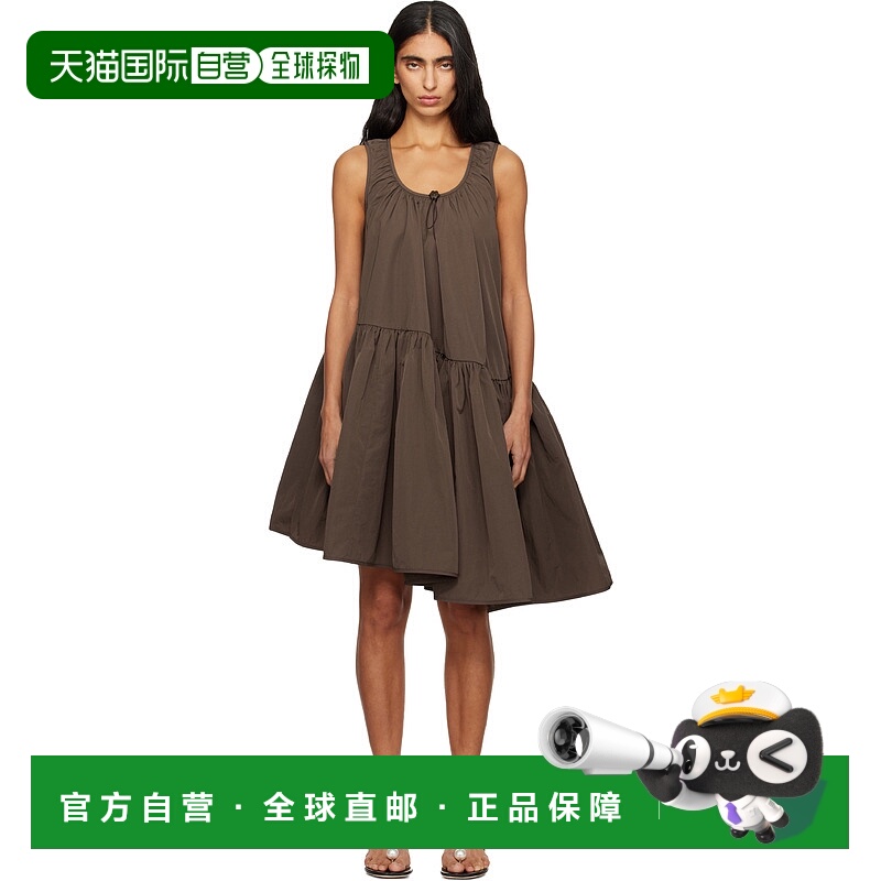 香港直邮Cecilie Bahnsen 女士 棕色 Azelia 连衣裙 325RTW10009