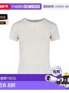 香港直邮MAISON KITSUNE 女士 ' and Polos T恤白色上衣 QW00112K