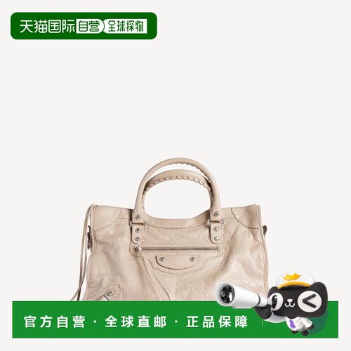 自营欧洲直邮Balenciaga巴黎世家 Le City女士米色羊皮革手提包