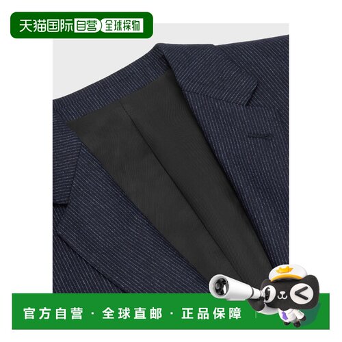 1h可退 香港直邮CELINE 男士西服 2V20J503R07CG AW2022 蓝色 单
