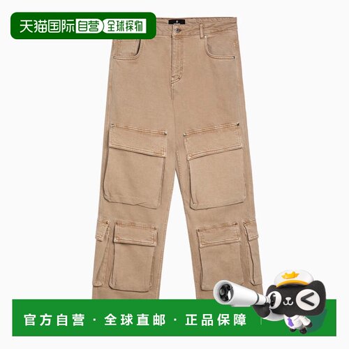 1h可退 香港直邮Represent 男士 R3Ca 浅褐色牛仔工装裤子 MLM609