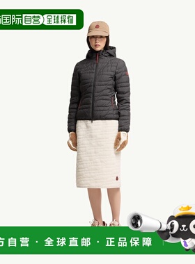 自营欧洲直邮Moncler盟可睐 Delebiao女士黑色聚酯纤维绗缝羽绒服