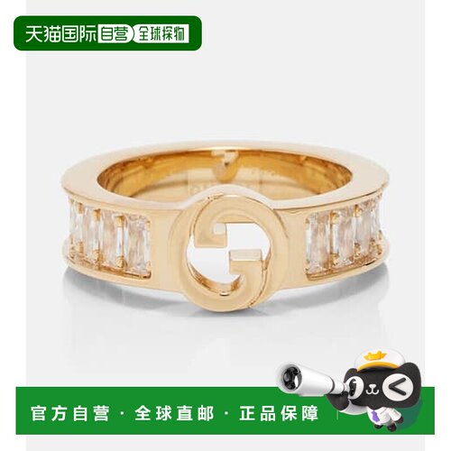 1h可退 香港直邮Gucci 古驰 女士 Blondie 精饰戒指 metal金属色