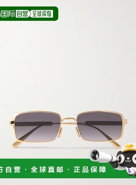 1h可退 香港直邮DIOR 迪奥 女士 Cannage S2U 矩形框镀金太阳眼镜