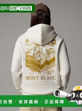 自营欧洲直邮北面 Topographic女士连帽卫衣 THE NORTH FACE抓绒