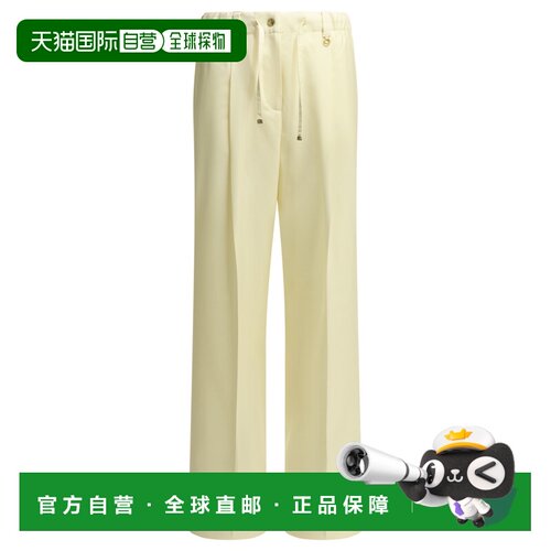 1h可退 欧洲直邮MONCLER 女士休闲裤 2A00005D598XP050 AW2026 白