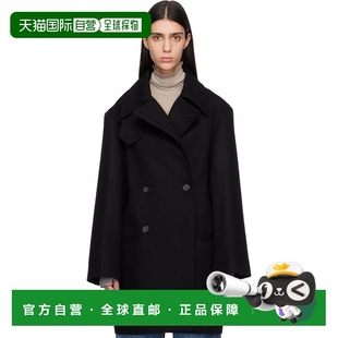 香港直邮toteme 女士 黑色 Broad 双排扣大衣 261WRO0272FB0562