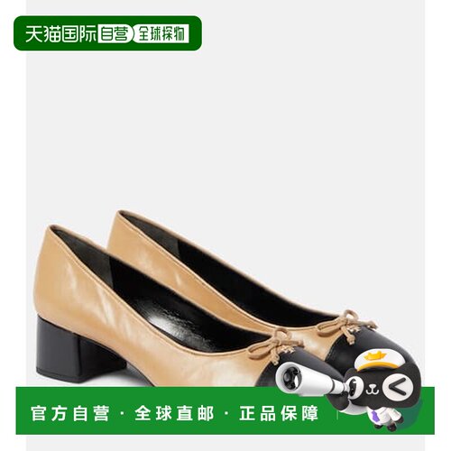1h可退 香港直邮Tom Ford 汤姆 福特 女士 蝴蝶结皮质浅口鞋女鞋