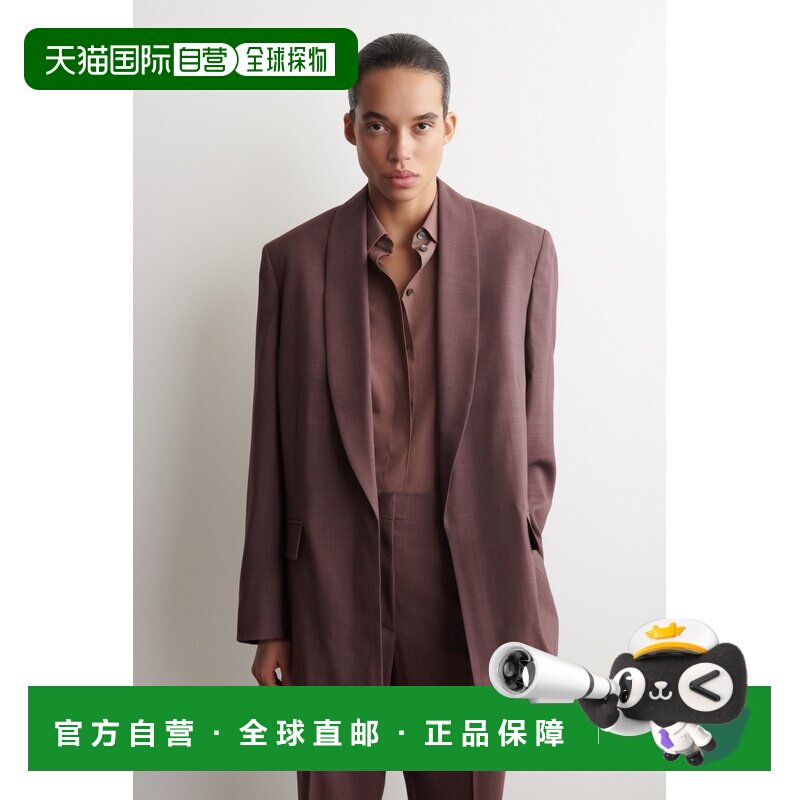 自营欧洲直邮COS 女士羊毛披肩领西装外套