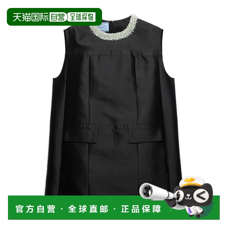 香港直邮PRADA 女士连衣裙 P3S42R19Q6SOOOF0002 SS2026 黑色