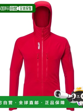 自营欧洲直邮Millet觅乐 PIERRA MENT 男士抓绒衣 红色夹克