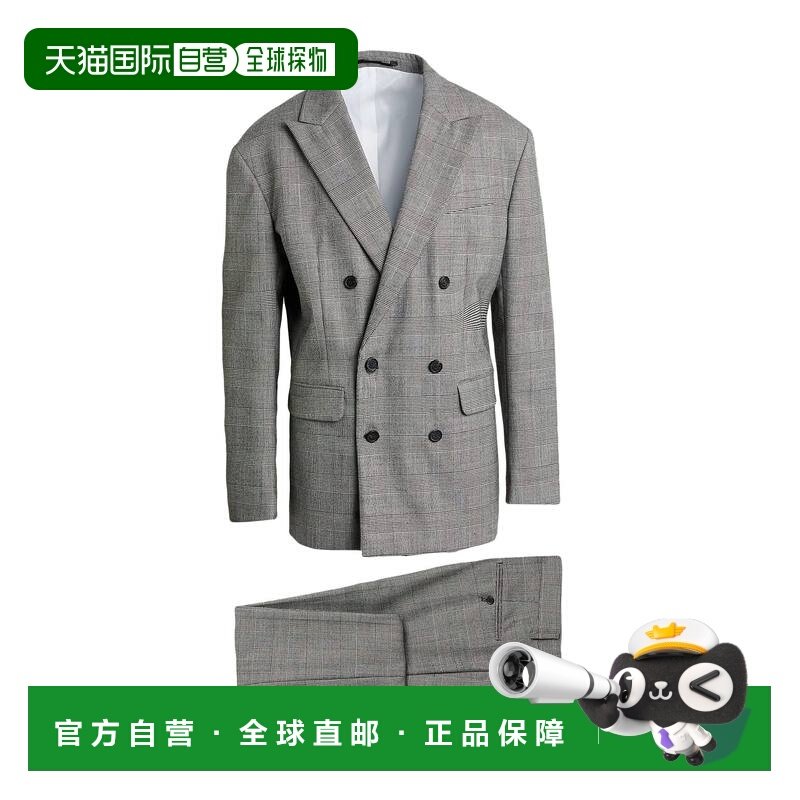 1h可退 香港直邮Dsquared2 二次方 男士 西服 grey灰色 舒适时尚,男装,商务正装西服,淘宝优惠券,粉丝福利购,淘宝优惠卷