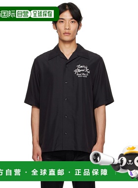 1h可退 香港直邮AMIRI 男士 黑色 Hollywood Auto 衬衫 AMSTCA116