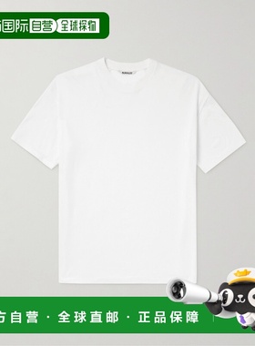 1h可退 香港直邮AURALEE 男士 棉针织T恤 A00T01ST white白色 舒