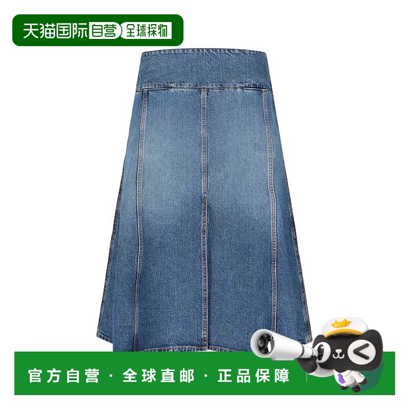 香港直邮alaia 女士 牛仔開衩裙 AA9J2437D007B blue蓝色 舒适时