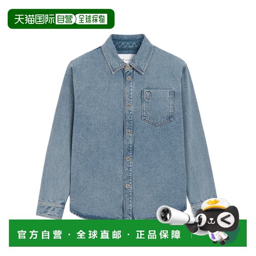 香港直邮Ami Paris 男士衬衫 UJK918DE0046480 AW2026 灰色