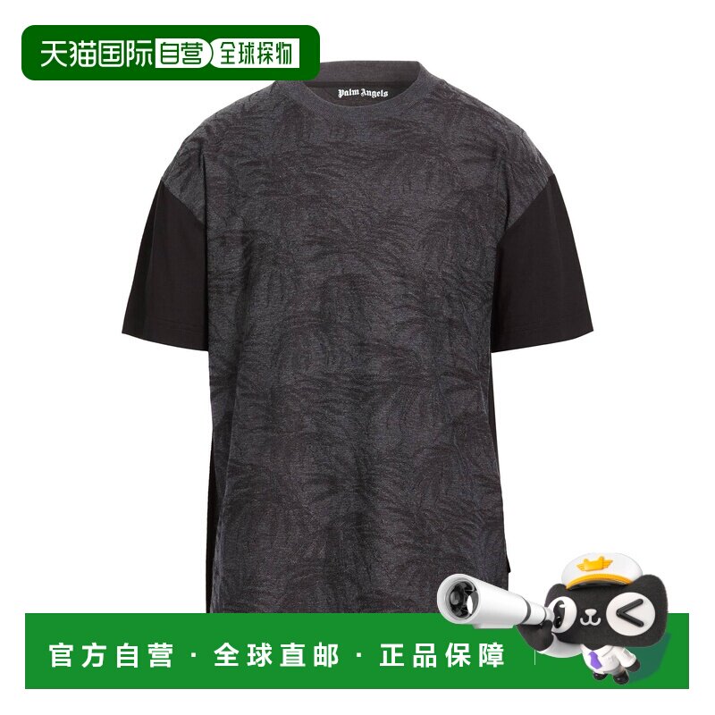 1h可退 香港直邮Palm Angels 棕榈天使 男士 T恤 grey灰色 舒适时