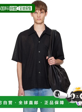 香港直邮Our Legacy 男士 黑色 Box 短袖衬衫 M2202BB