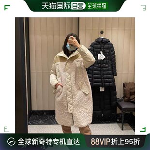 女士白色长款 羽绒服 99新未使用 1C00041 M13 香港直邮MONCLER