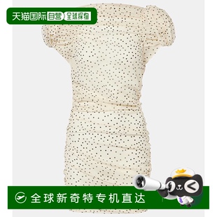 00133 香港直邮magda butrym 女士 波尔卡圆点真丝混纺迷你连衣裙