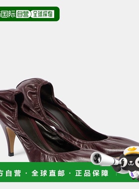 1h可退 香港直邮The Row 女士 Liisa 80 皮质浅口鞋 red红色 舒适