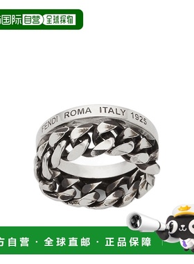 香港直邮Fendi 双环戒指 7AJ920ATWT链条