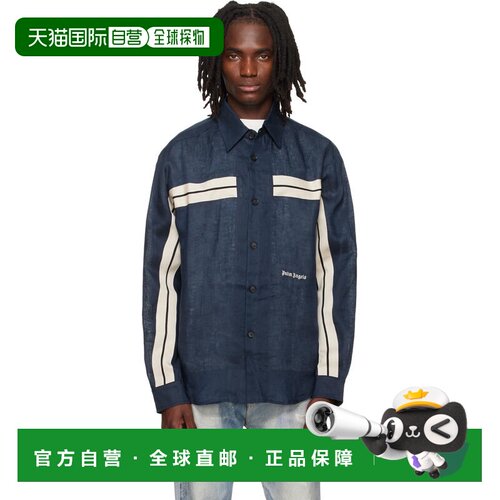 1h可退 香港直邮Palm Angels 棕榈天使 男士 海军蓝 Classic Logo