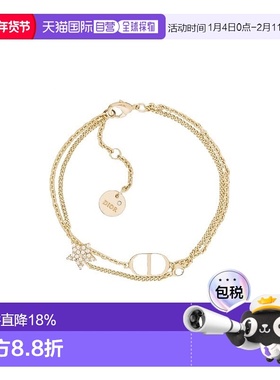 欧洲直邮Dior迪奥CD女士金色星星吊饰手链时尚饰品 送礼推荐