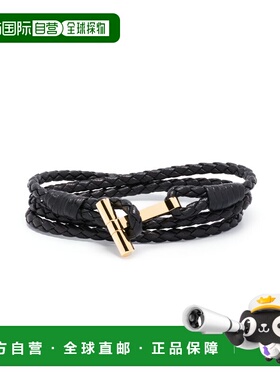 1h可退 香港直邮Tom Ford 汤姆 福特 男士 Bijoux 黑色手链 JM005