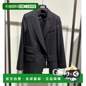 外套 1h可退 1041 女士 黑色双排扣西装 香港直邮MaxMara 麦斯玛拉