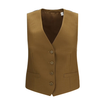 香港直邮Burberry 巴宝莉 女士 织纹羊毛马海毛无袖背心 8126169