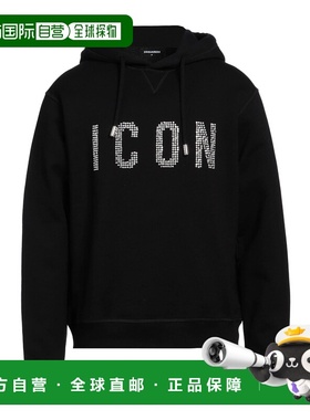 香港直邮Dsquared2 二次方 男士 卫衣 black黑色 舒适时尚