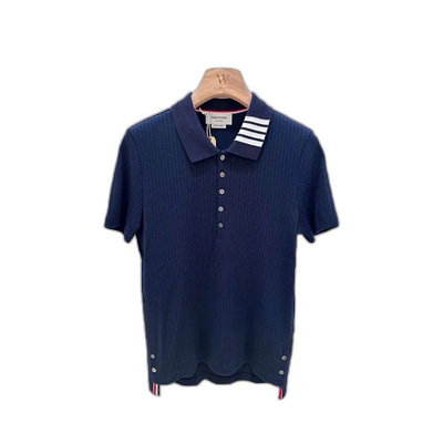 香港直邮Thom Browne 罗纹短袖 POLO衫 MJP116A07063