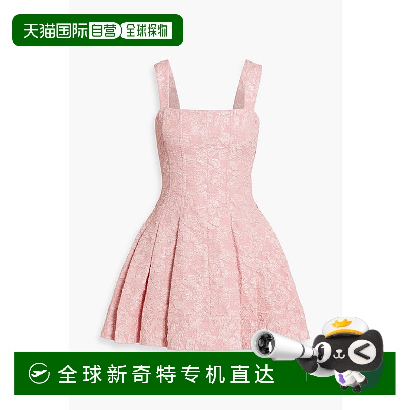 1h可退 香港直邮Simkhai 女士 Jovie 褶裥泡泡纱迷你连衣裙 42412
