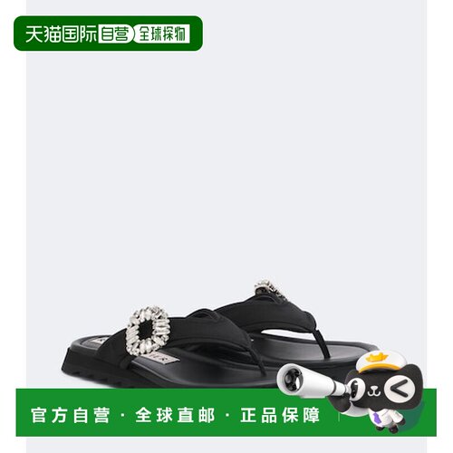 香港直邮ROGER VIVIER 罗杰 维维亚 女士 Slidy Viv' 精饰人字拖