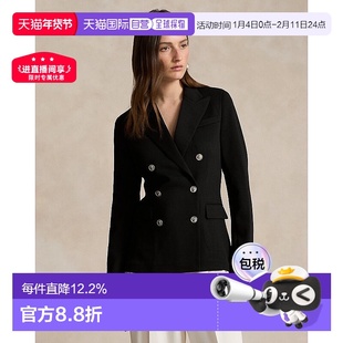 自营欧洲直邮RALPH LAUREN拉夫劳伦 Polo双排扣网眼西装外套羊毛
