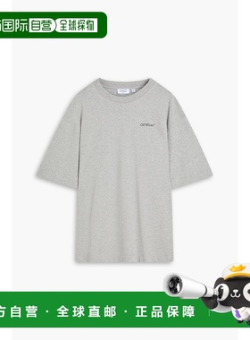 1h可退 香港直邮off-white 男士 印花棉针织T恤 44MAA120G5J00608