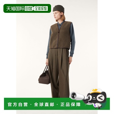 自营欧洲直邮Loro Piana 女士暗绿色羊绒背心