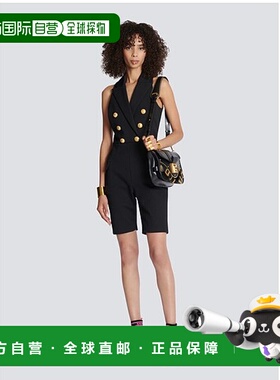 香港直邮Balmain 弹性粒面连体裤套装 AF1PT040CC77西装