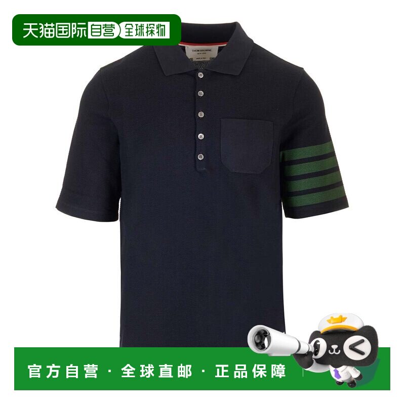 香港直邮THOM BROWNE 男士T恤 AW2025 MJP204AJ0155415蓝色 男装