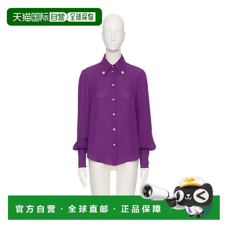 香港直邮Valentino 乔其纱衬衫 BAB7A51MH真丝