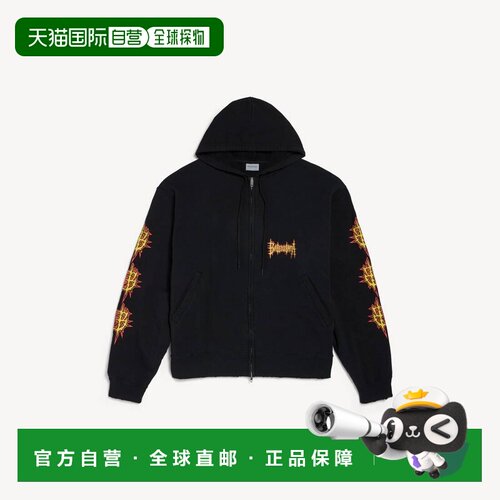 自营欧洲直邮Balenciaga巴黎世家 Sacre Cœur男士棉质拉链卫衣